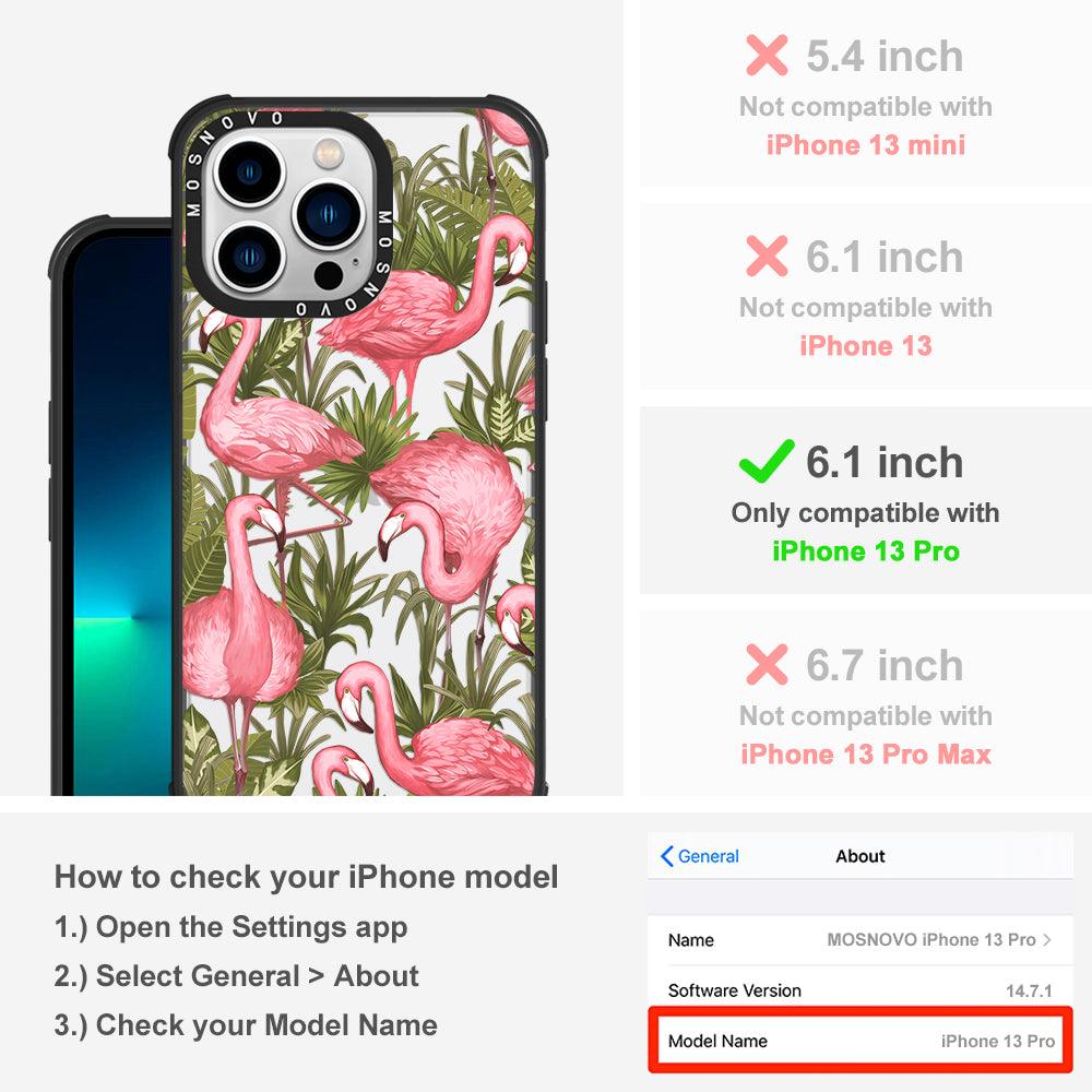 Jungle Flamingo Phone Case - iPhone 13 Pro Case - MOSNOVO