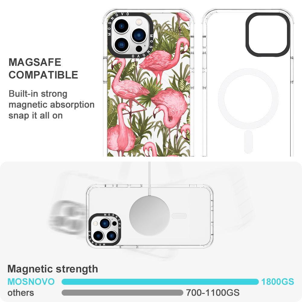 Jungle Flamingo Phone Case - iPhone 13 Pro Max Case - MOSNOVO