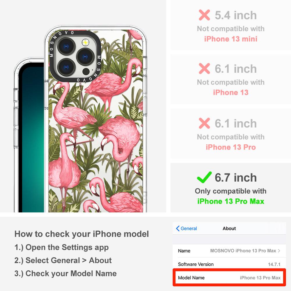 Jungle Flamingo Phone Case - iPhone 13 Pro Max Case - MOSNOVO