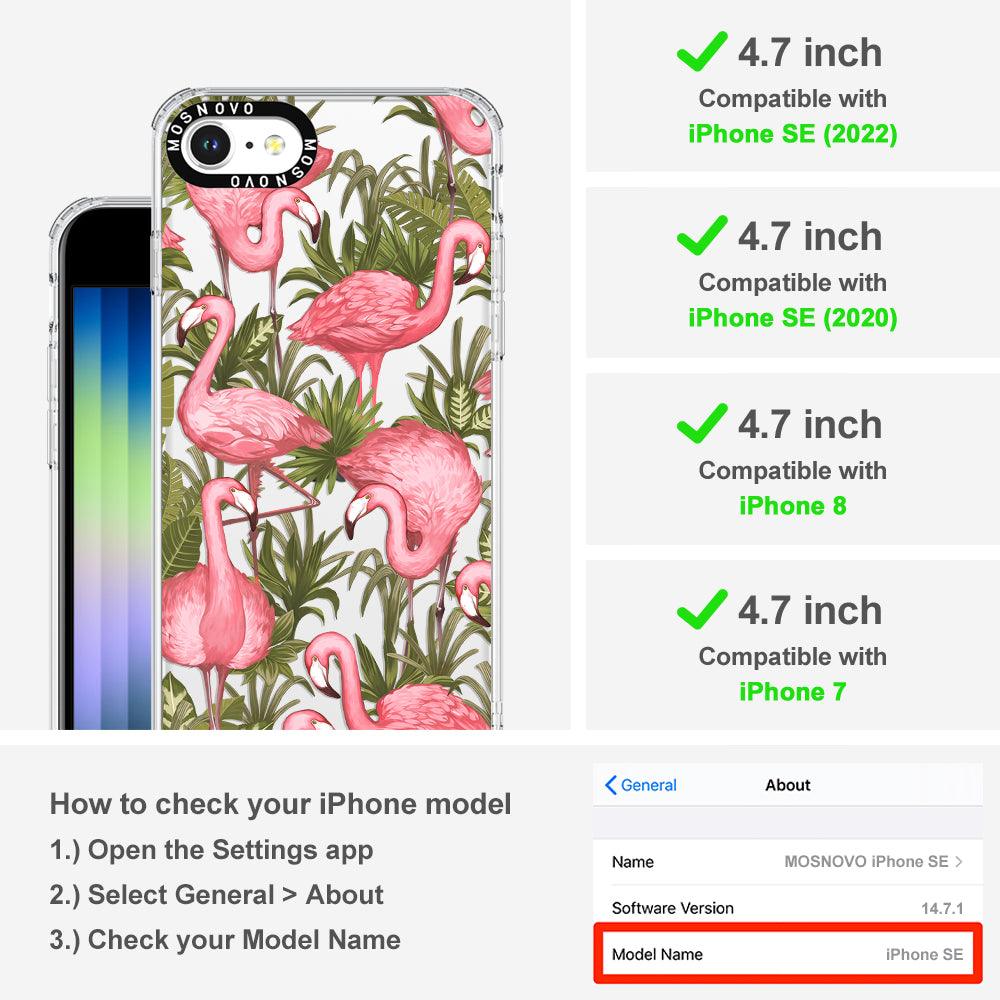 Jungle Flamingo Phone Case - iPhone 8 Case - MOSNOVO