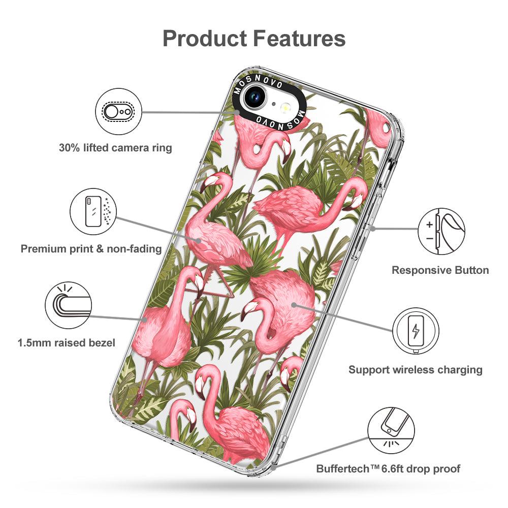 Jungle Flamingo Phone Case - iPhone SE 2020 Case - MOSNOVO