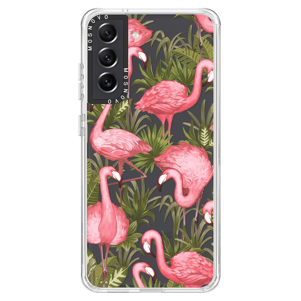 Flamingo Art Phone Case - Samsung Galaxy S21 FE Case - MOSNOVO