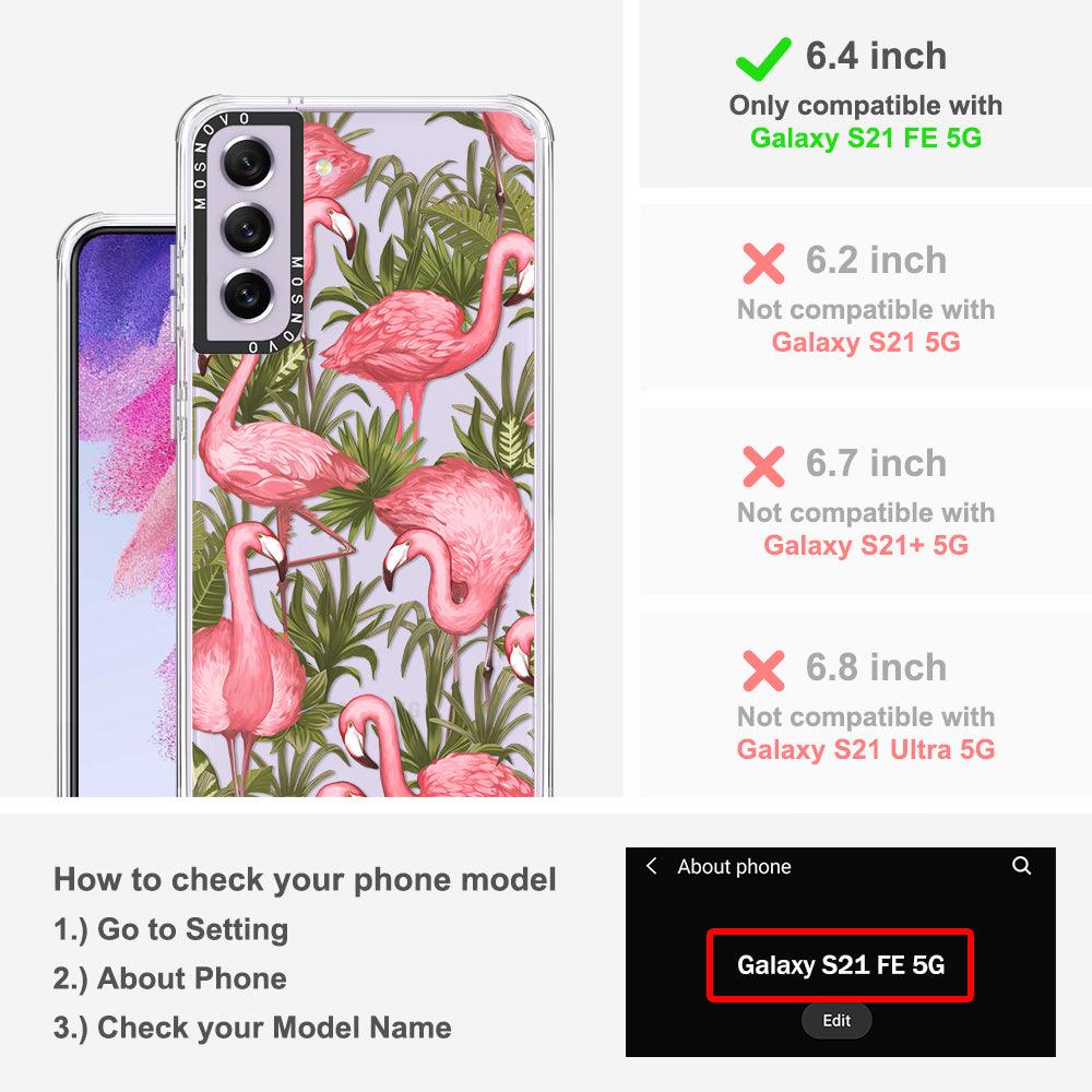 Flamingo Art Phone Case - Samsung Galaxy S21 FE Case - MOSNOVO