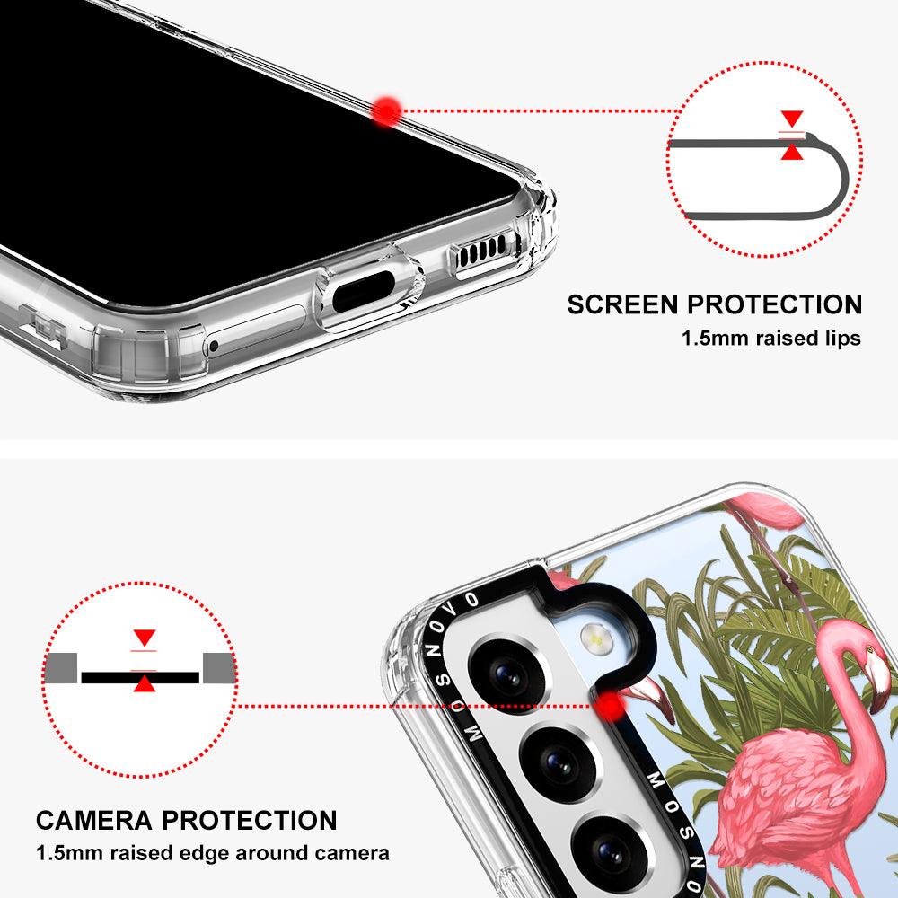 Flamingo Art Phone Case - Samsung Galaxy S22 Plus Case - MOSNOVO