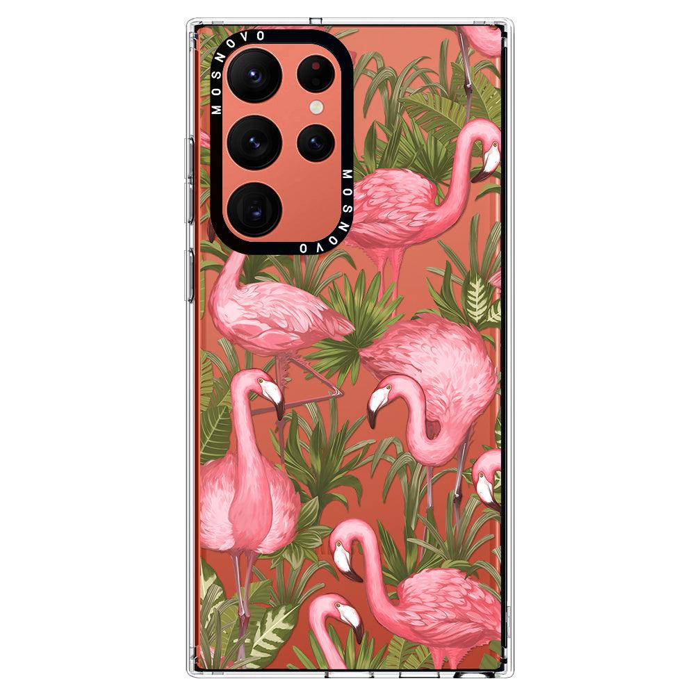 Flamingo Art Phone Case - Samsung Galaxy S22 Ultra Case - MOSNOVO