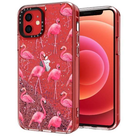 Flamingo Glitter Phone Case - iPhone 12 Case