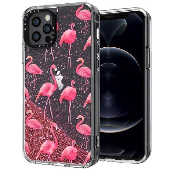 Flamingo Glitter Phone Case - iPhone 12 Pro Case