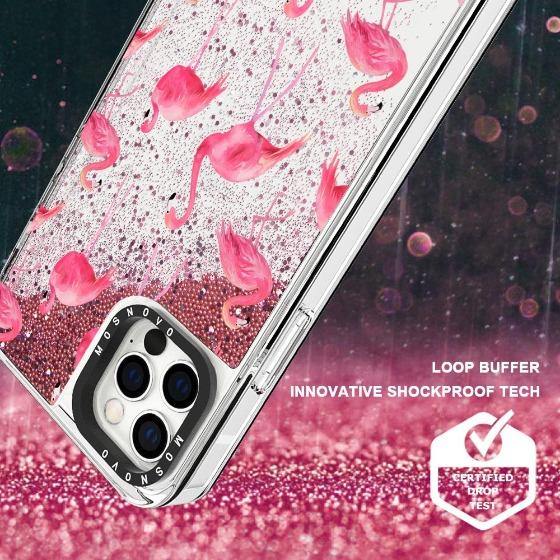 Flamingo Glitter Phone Case - iPhone 12 Pro Case