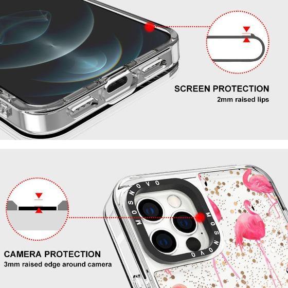 Flamingo Glitter Phone Case - iPhone 12 Pro Max Case