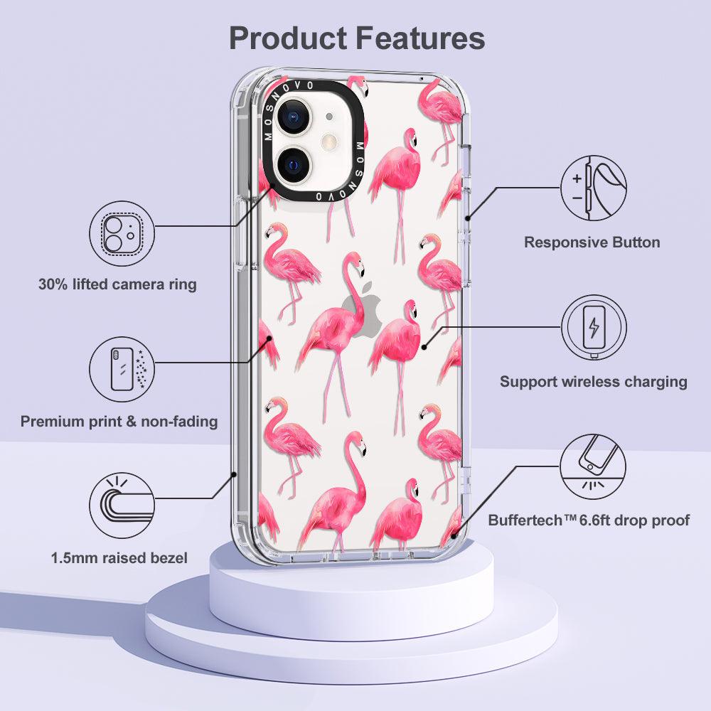 Flamingo Phone Case - iPhone 12 Case - MOSNOVO