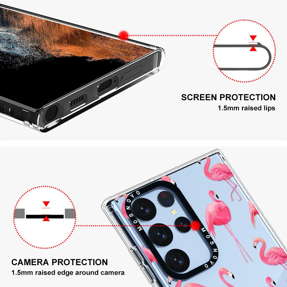 Flamingo Phone Case - Samsung Galaxy S22 Ultra Case - MOSNOVO