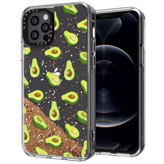 Fleshy Avocado Glitter Phone Case - iPhone 12 Pro Max Case - MOSNOVO