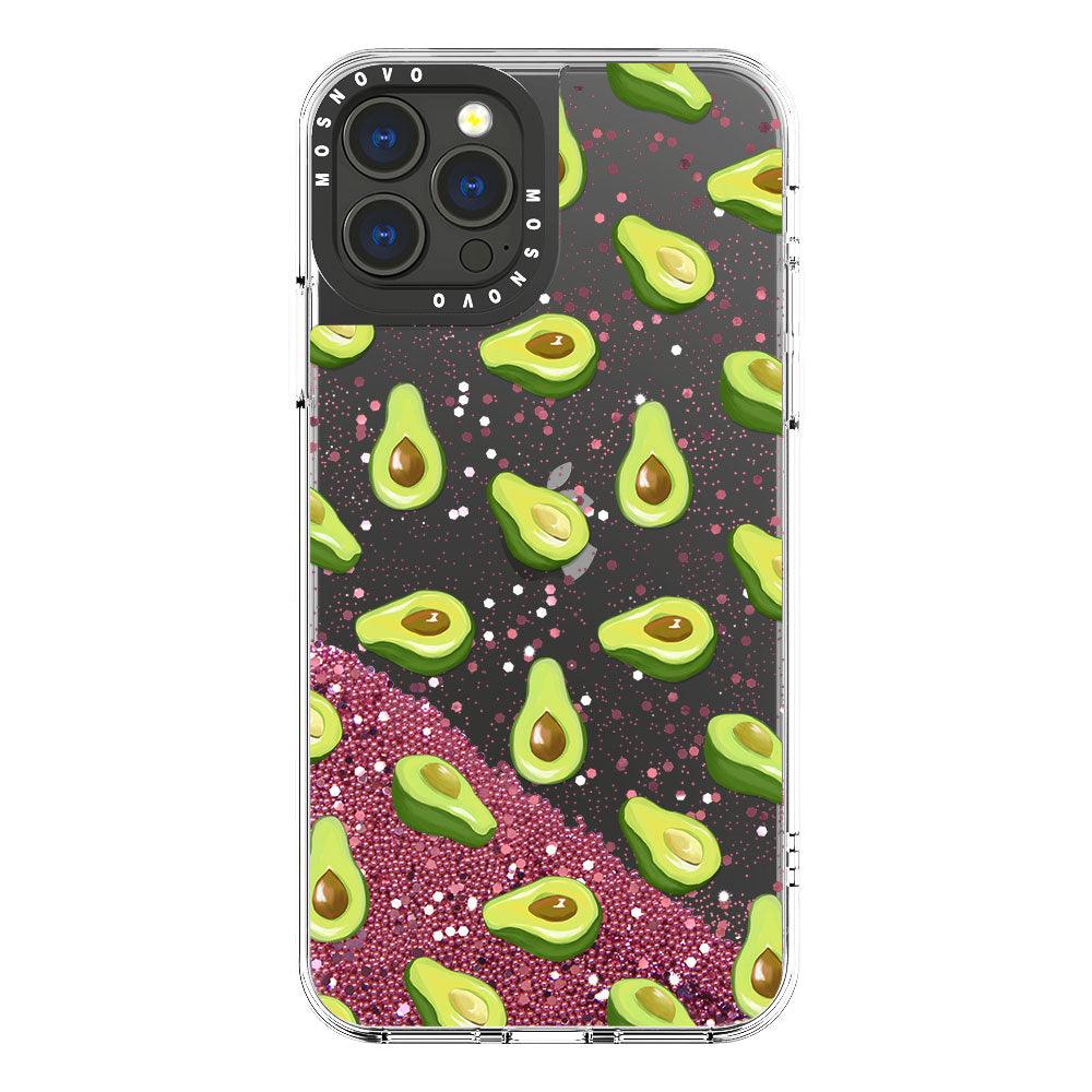 Fleshy Avocado Glitter Phone Case - iPhone 13 Pro Max Case - MOSNOVO