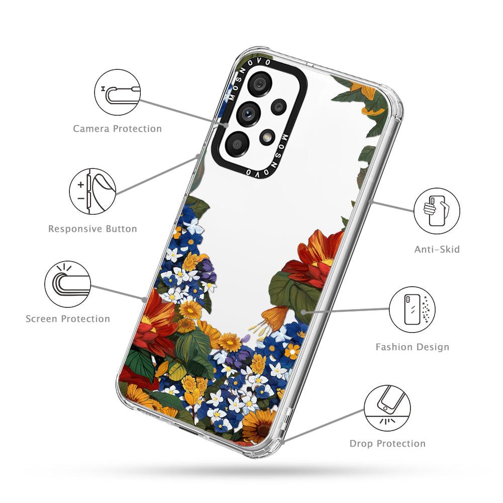Floral Garden Phone Case - Samsung Galaxy A53 Case - MOSNOVO