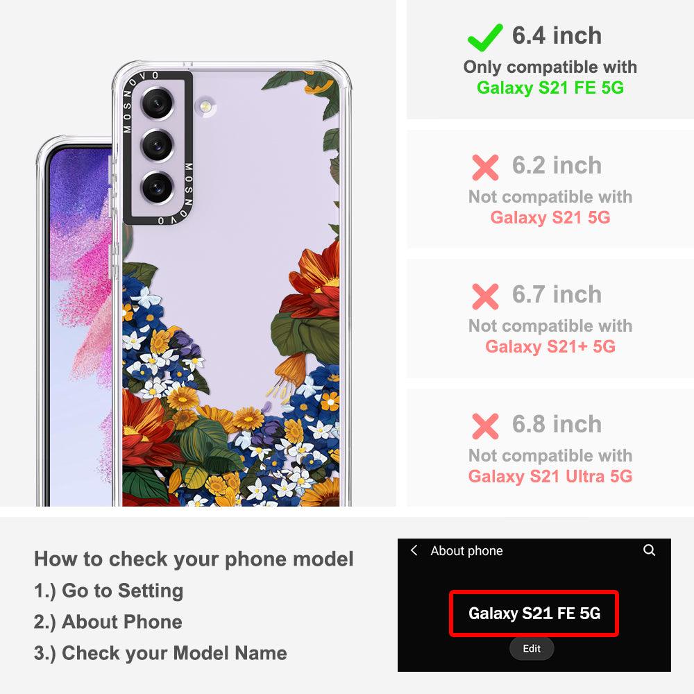 Floral Garden Phone Case - Samsung Galaxy S21 FE Case - MOSNOVO