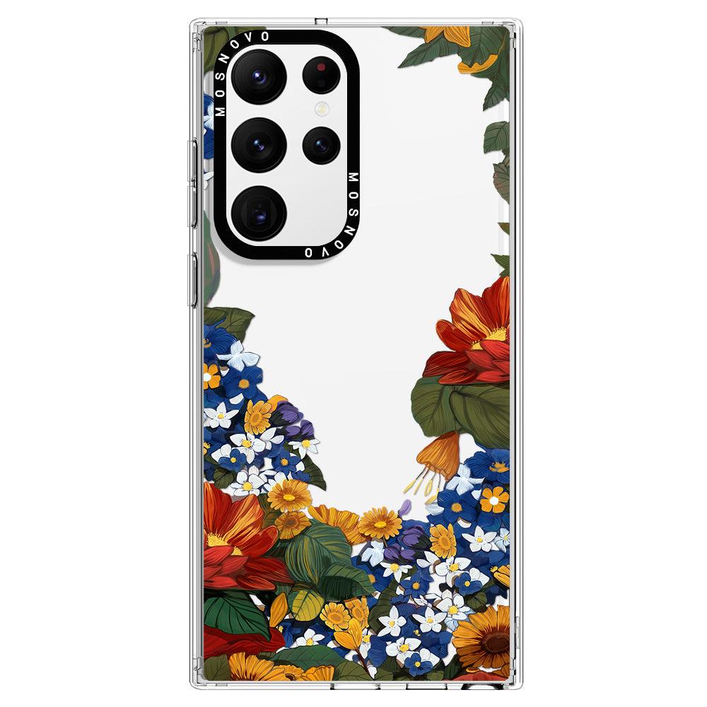 Floral Garden Phone Case - Samsung Galaxy S22 Ultra Case - MOSNOVO