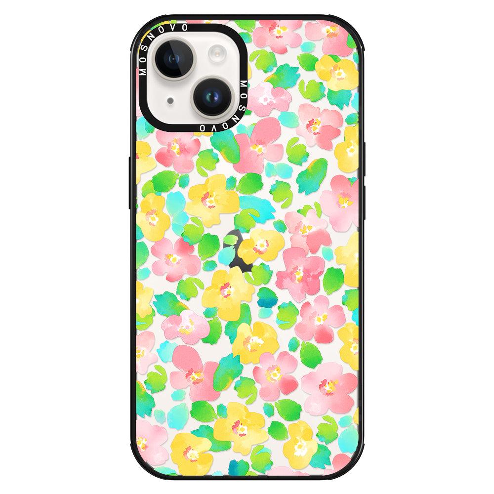 Floral Print Phone Case - iPhone 14 Case - MOSNOVO
