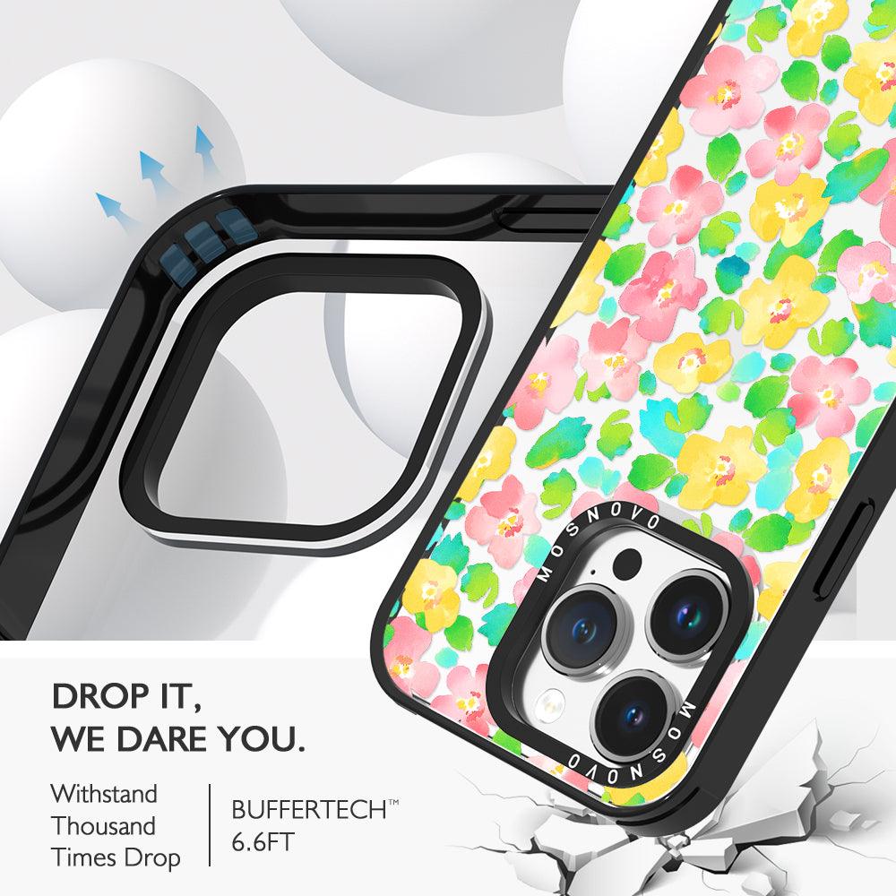 Floral Print Phone Case - iPhone 14 Pro Case - MOSNOVO