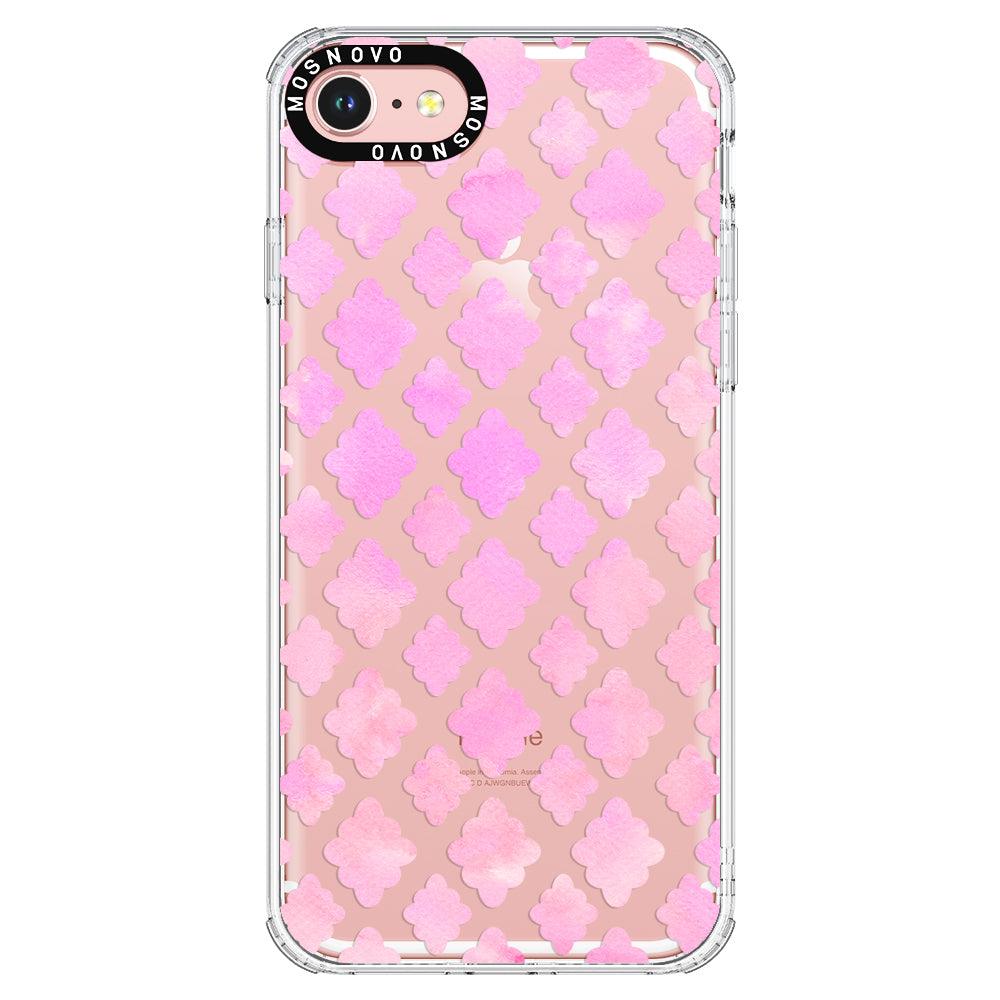 Flower Diamond Pattern Phone Case - iPhone 8 Case - MOSNOVO