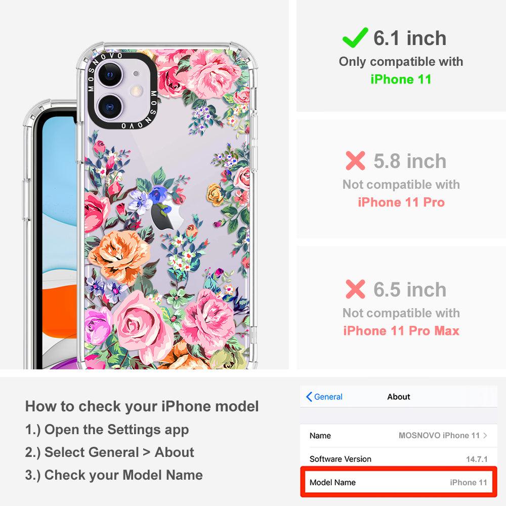 Flower Garden Phone Case - iPhone 11 Case - MOSNOVO