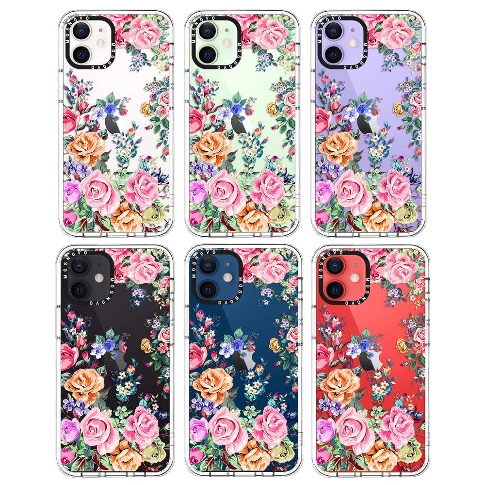 Flower Garden Phone Case - iPhone 12 Mini Case - MOSNOVO