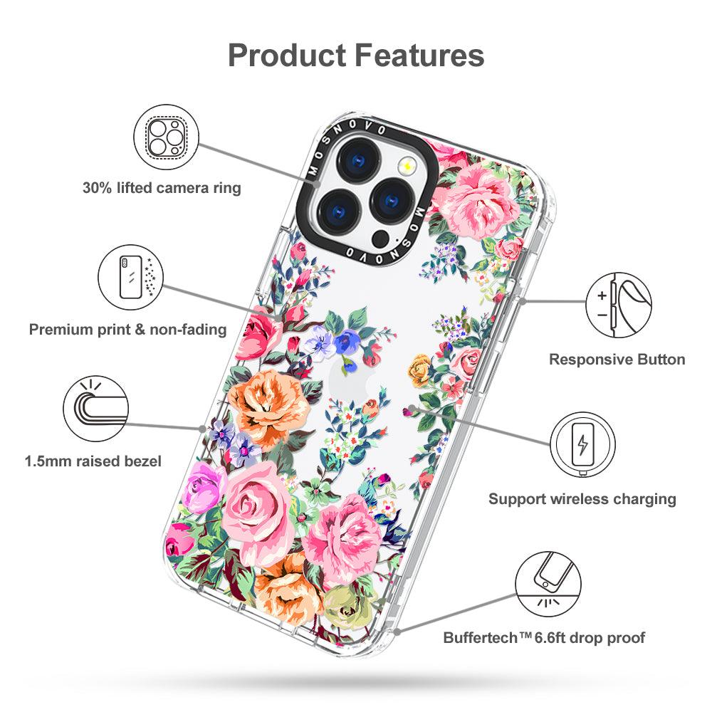 Flower Garden Phone Case - iPhone 13 Pro Case - MOSNOVO