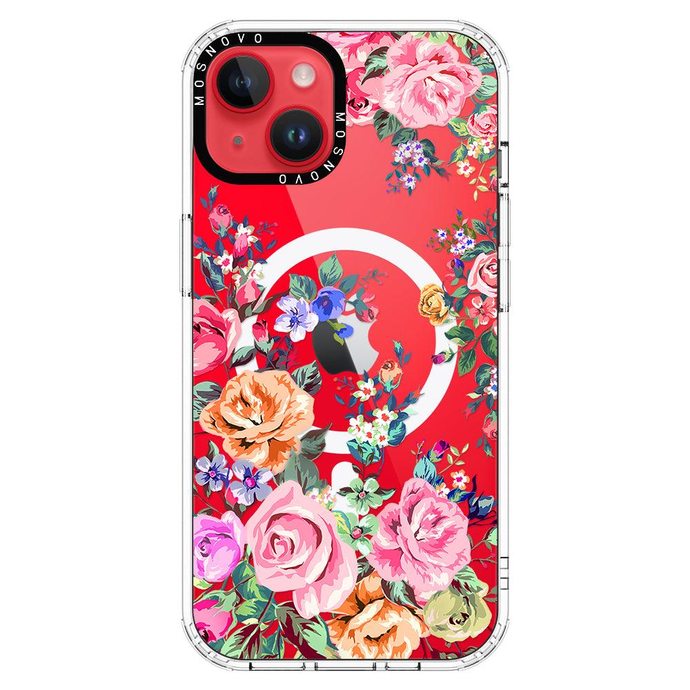 Flower Garden Phone Case - iPhone 14 Plus Case - MOSNOVO