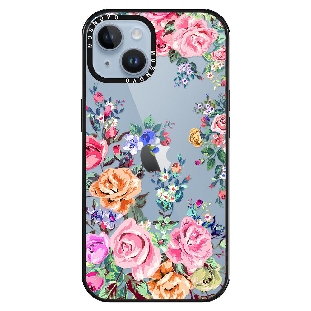 Flower Garden Phone Case - iPhone 14 Plus Case - MOSNOVO