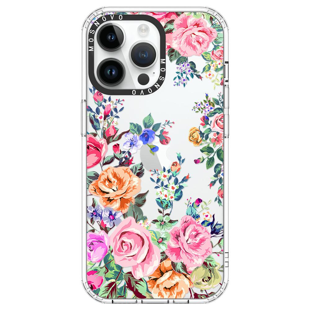 Flower Garden Phone Case - iPhone 14 Pro Max Case - MOSNOVO