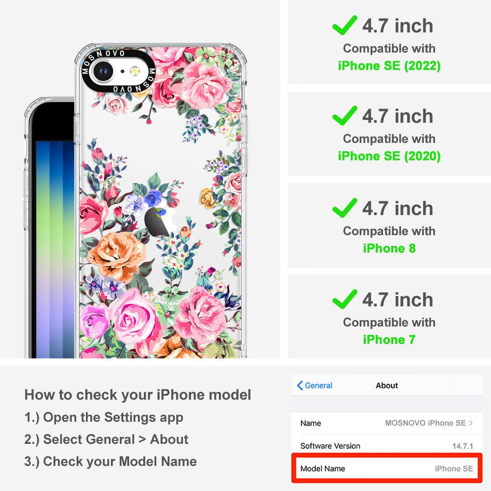 Flower Garden Phone Case - iPhone SE 2020 Case - MOSNOVO