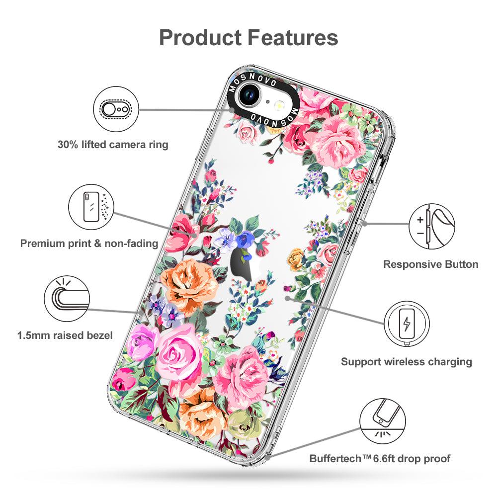 Flower Garden Phone Case - iPhone SE 2022 Case - MOSNOVO