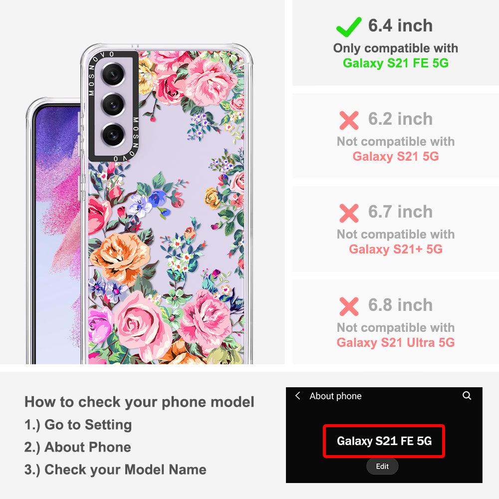 Rose Garden Phone Case - Samsung Galaxy S21 FE Case - MOSNOVO