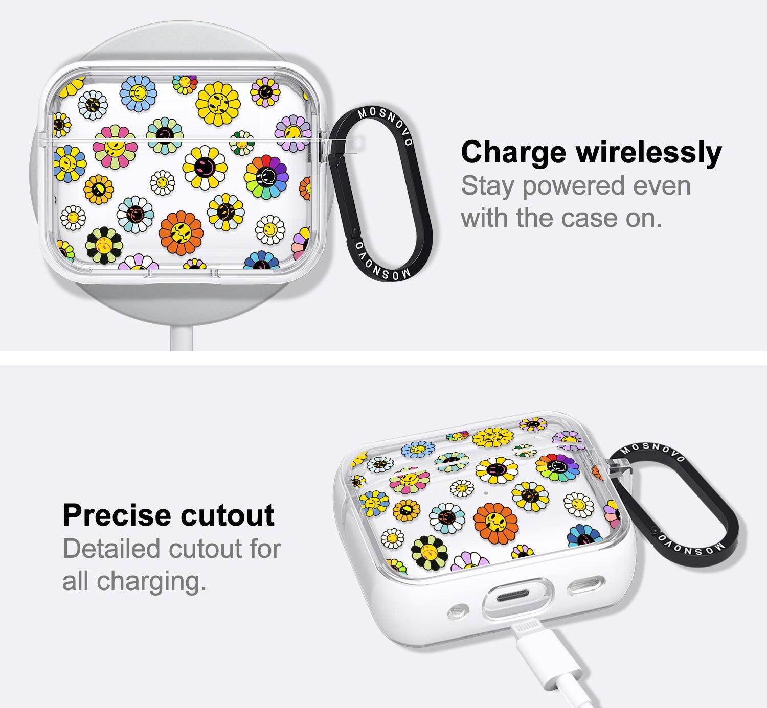 Flower Smiley Face AirPods Pro 2 Case (2nd Generation) - MOSNOVO