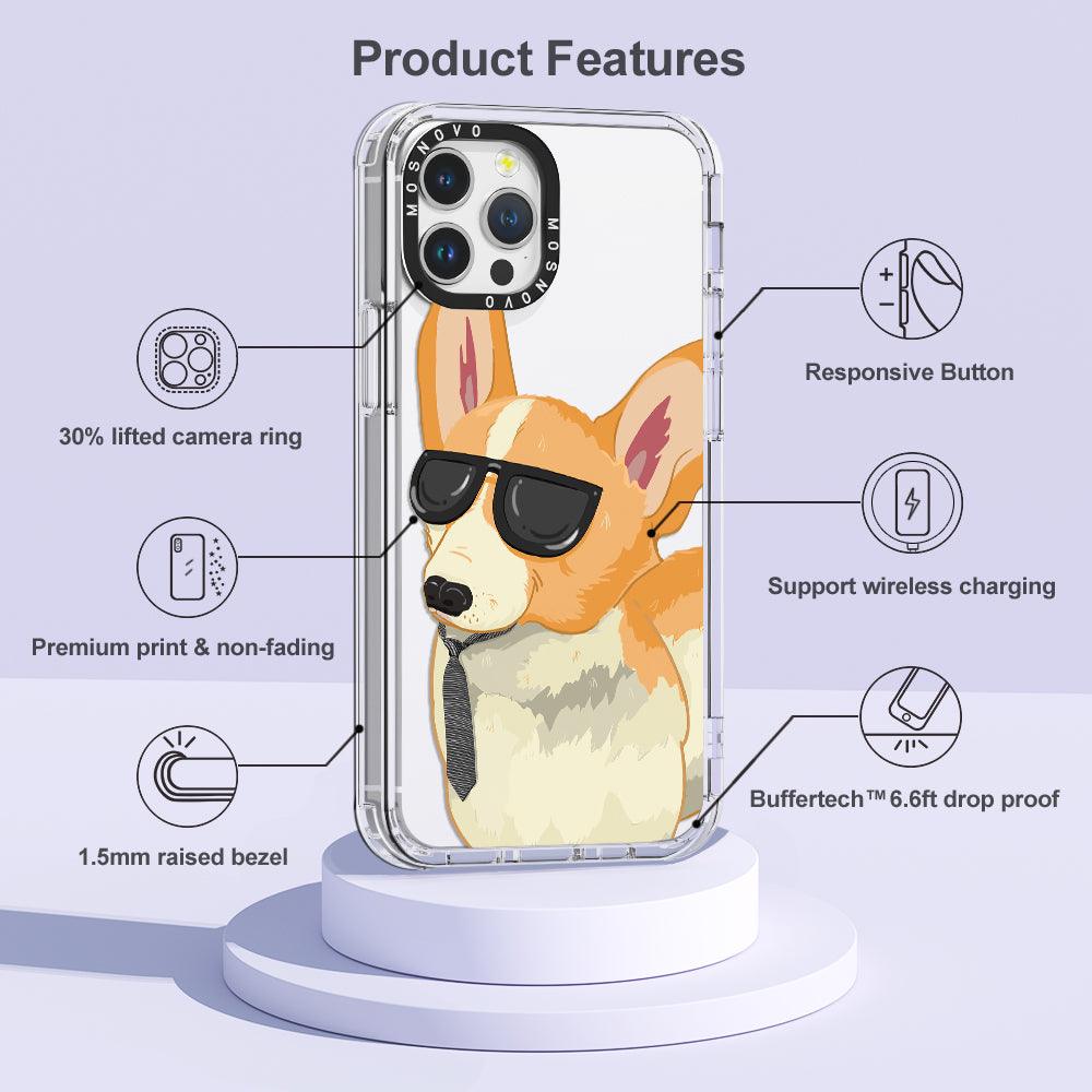 Fluffy Corgi Phone Case - iPhone 12 Pro Case - MOSNOVO