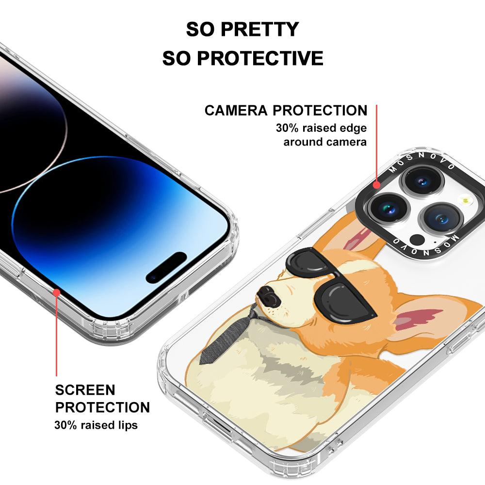 Fluffy Corgi Phone Case - iPhone 14 Pro Case - MOSNOVO