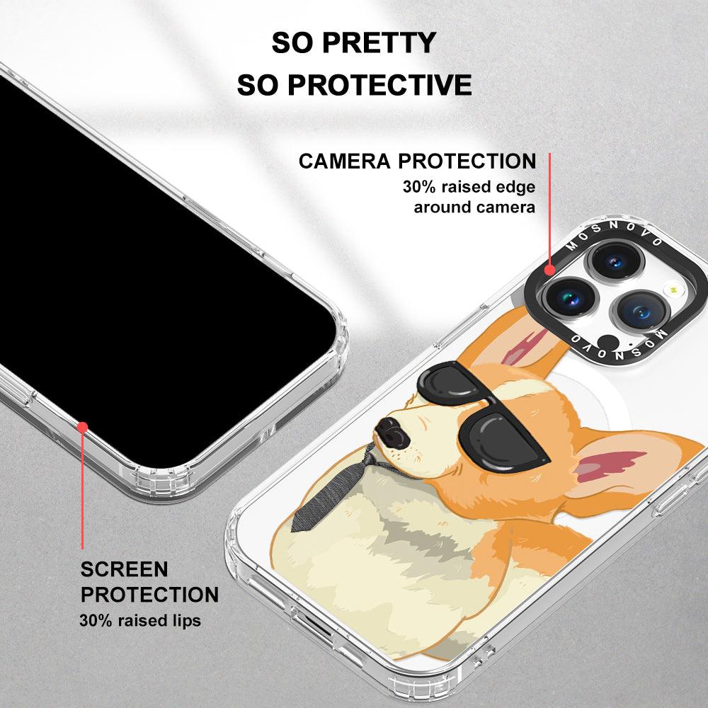 Fluffy Corgi Phone Case - iPhone 14 Pro Max Case - MOSNOVO