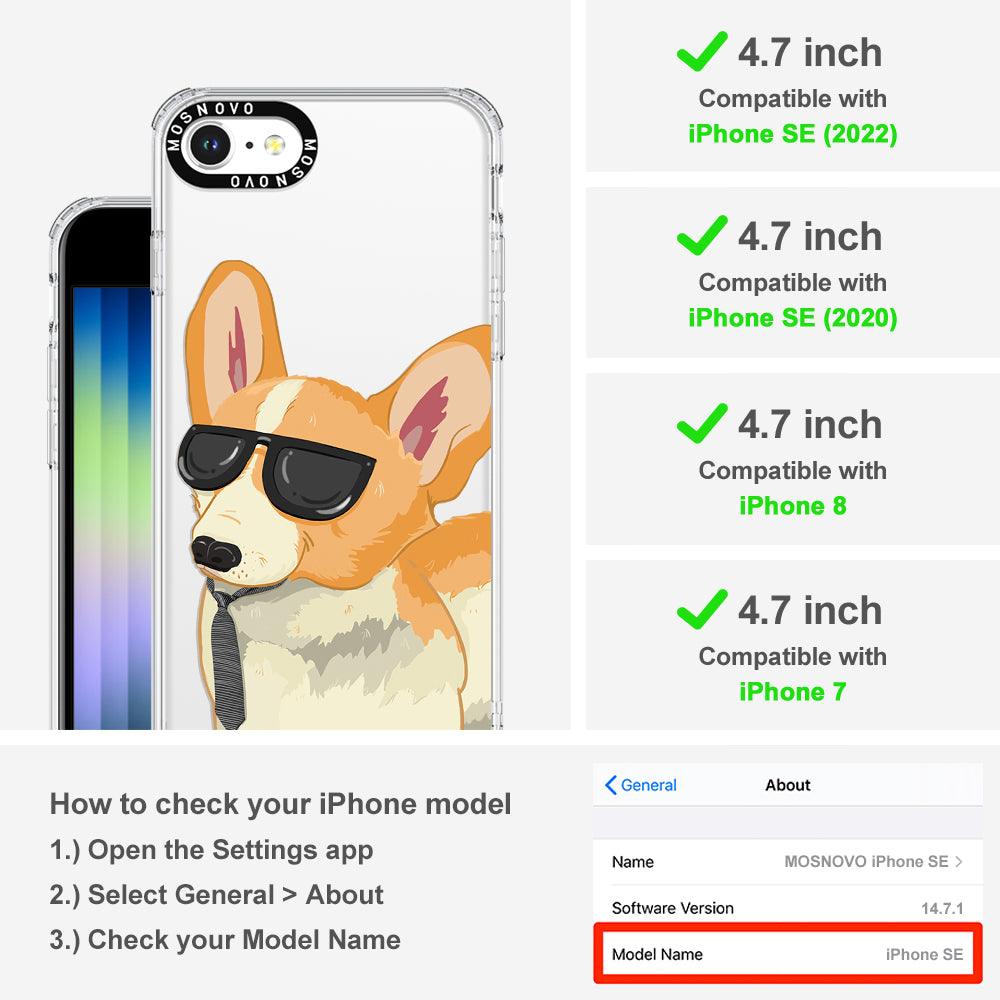 Fluffy Corgi Phone Case - iPhone SE 2022 Case - MOSNOVO