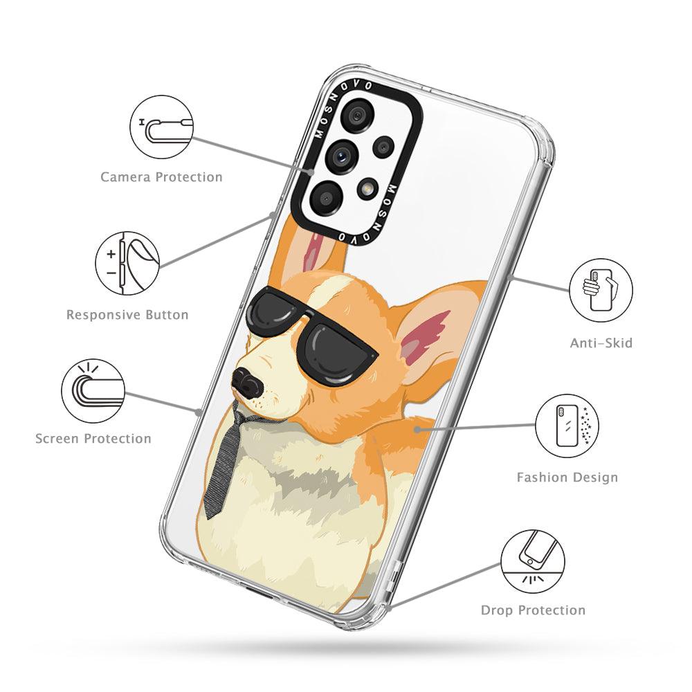 Fluffy Corgi Phone Case - Samsung Galaxy A53 Case - MOSNOVO