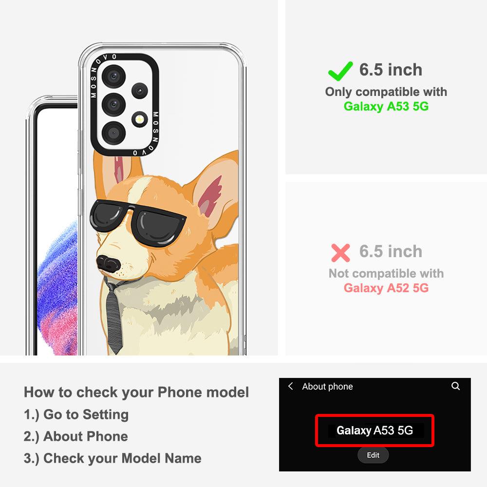 Fluffy Corgi Phone Case - Samsung Galaxy A53 Case - MOSNOVO