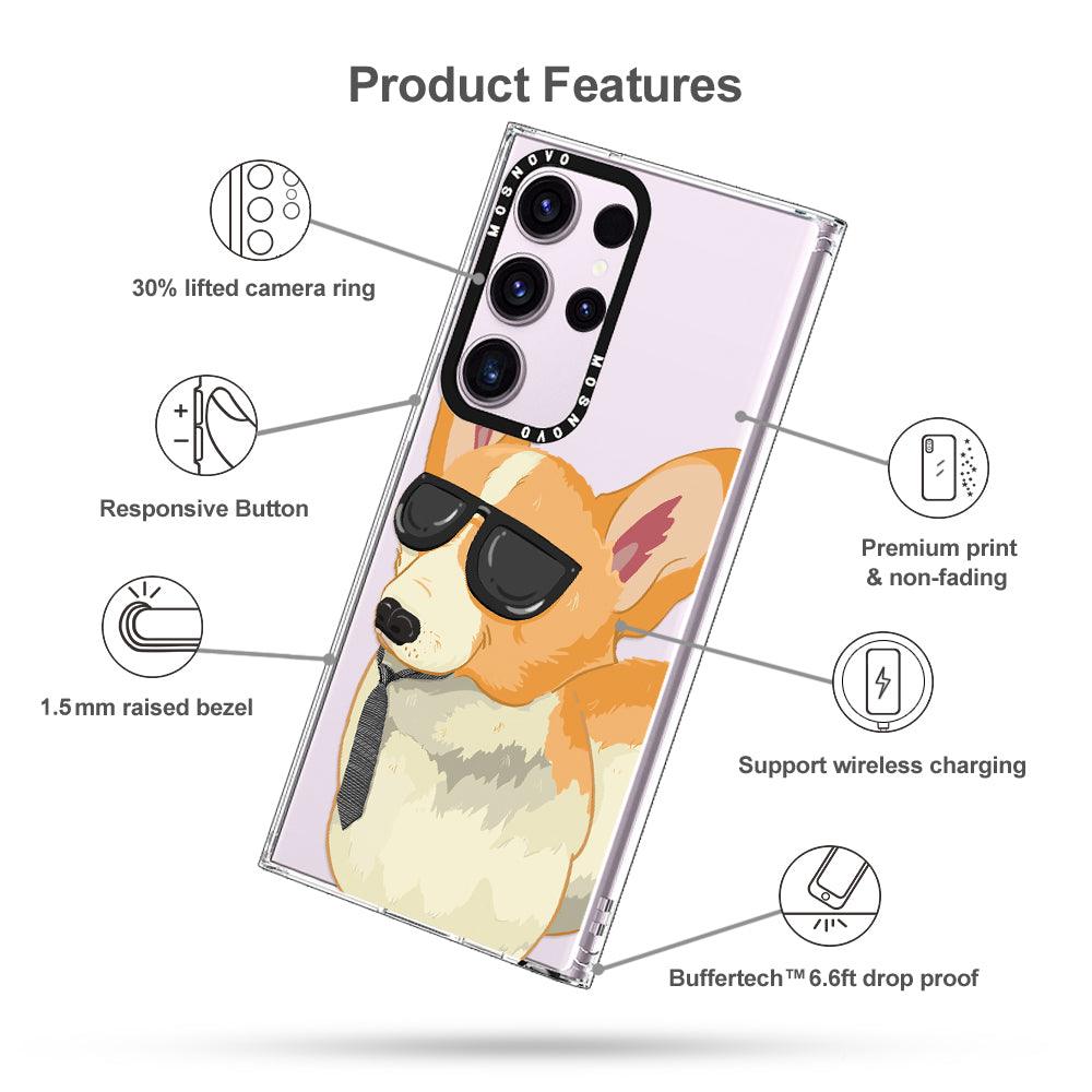 Fluffy Corgi Phone Case - Samsung Galaxy S23 Ultra Case - MOSNOVO