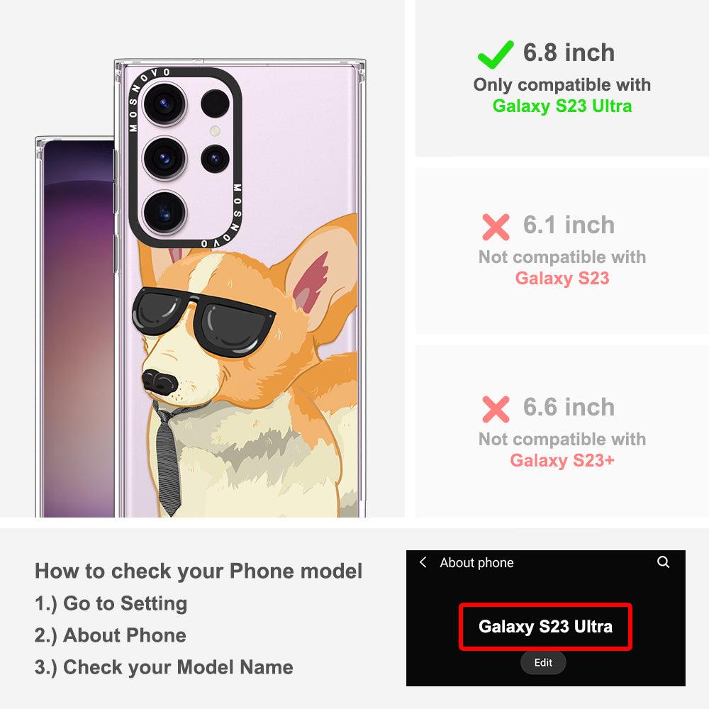 Fluffy Corgi Phone Case - Samsung Galaxy S23 Ultra Case - MOSNOVO