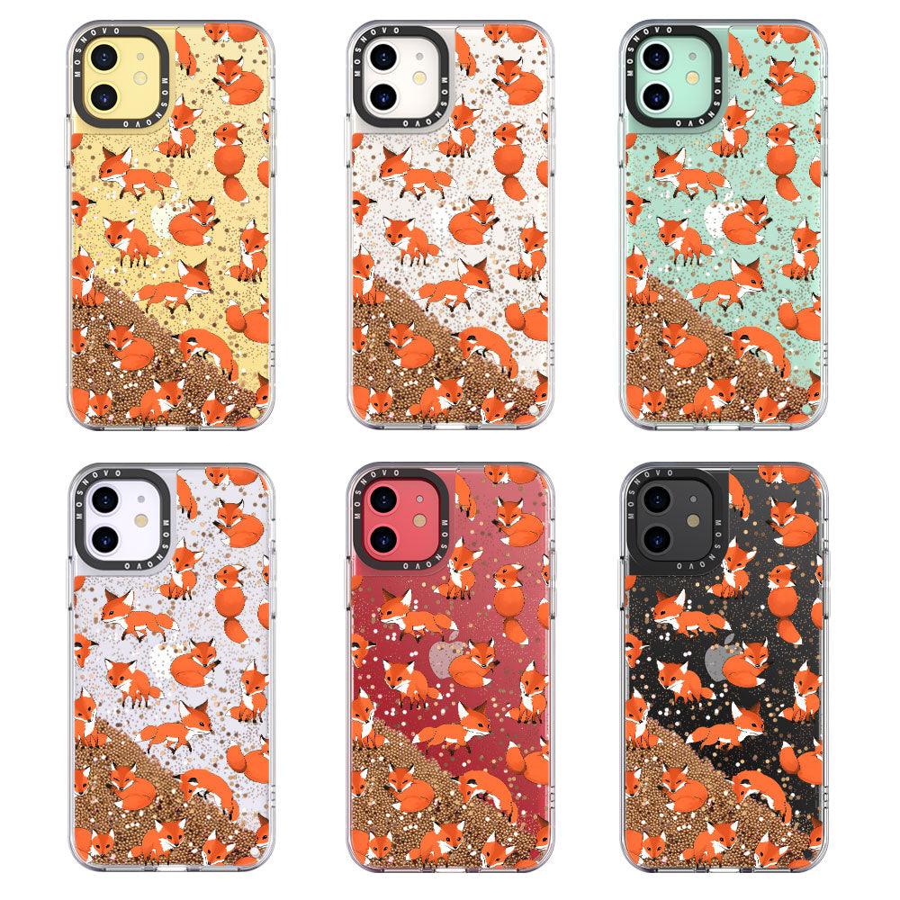 Fox Glitter Phone Case - iPhone 11 Case - MOSNOVO