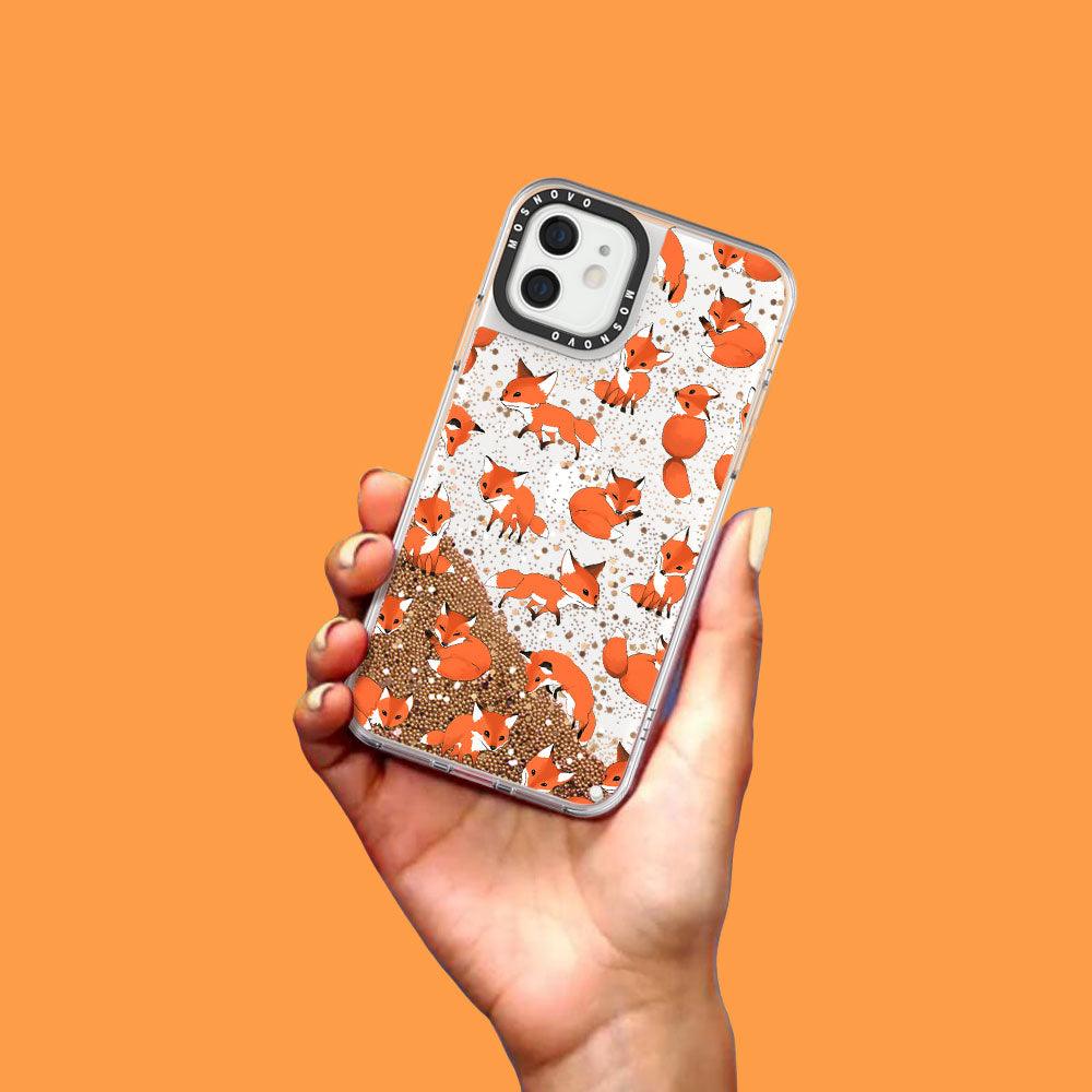 Fox Glitter Phone Case - iPhone 12 Case - MOSNOVO