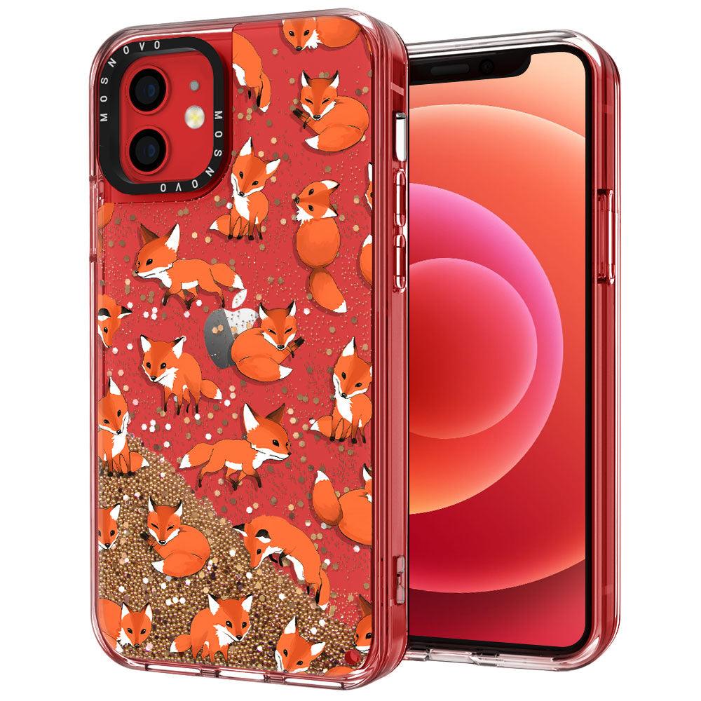Fox Glitter Phone Case - iPhone 12 Mini Case - MOSNOVO