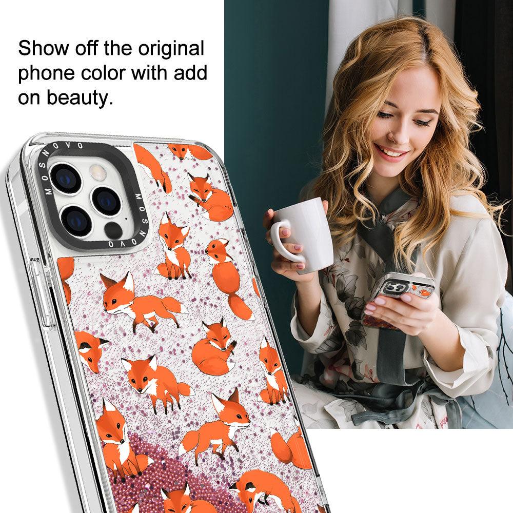 Fox Glitter Phone Case - iPhone 12 Pro Case - MOSNOVO