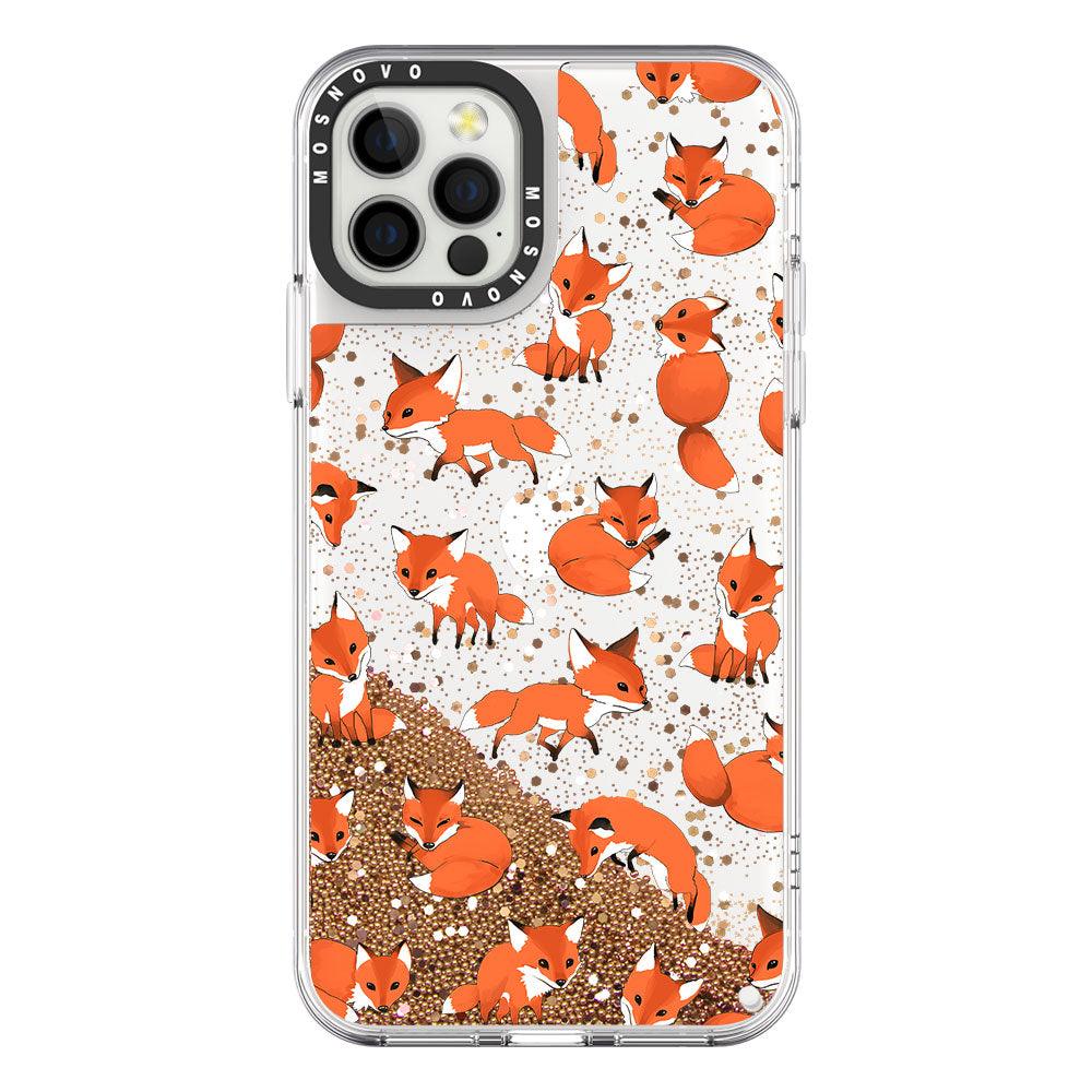 Fox Glitter Phone Case - iPhone 12 Pro Max Case - MOSNOVO