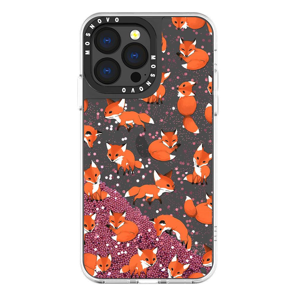 Fox Glitter Phone Case - iPhone 13 Pro Case - MOSNOVO