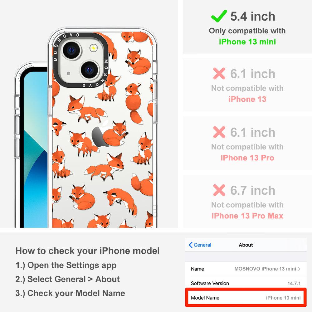 Fox Phone Case - iPhone 13 Mini Case - MOSNOVO