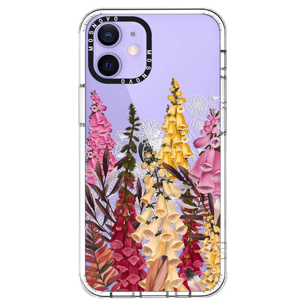 Foxglove Flower Phone Case - iPhone 12 Case - MOSNOVO