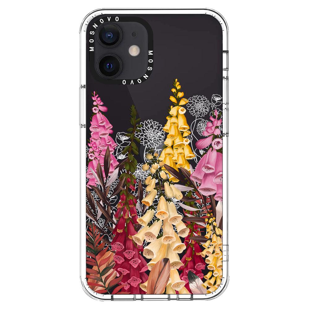 Foxglove Flower Phone Case - iPhone 12 Case - MOSNOVO